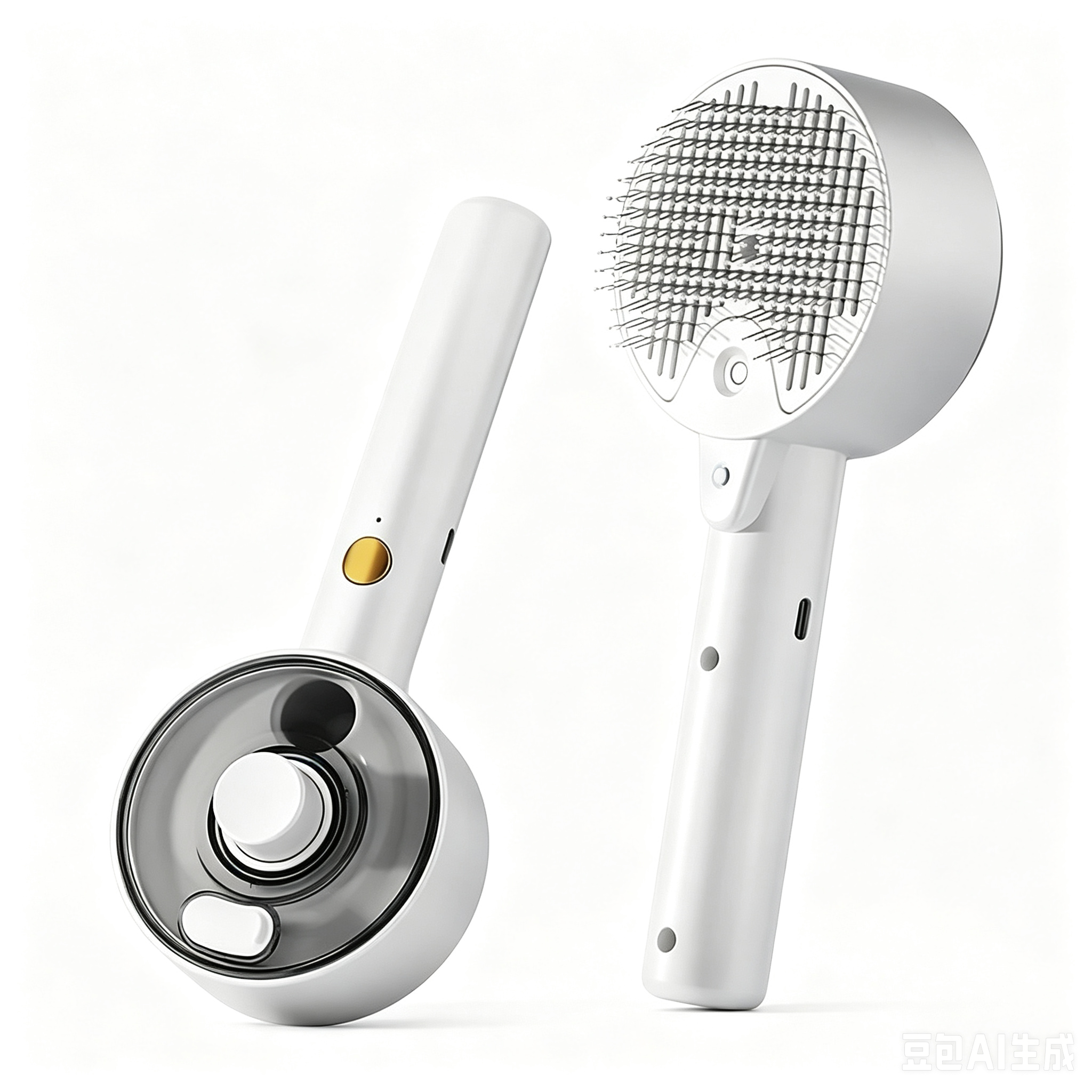 Steam self-cleaning pet hair brush for dogs and cats – effortless grooming tool