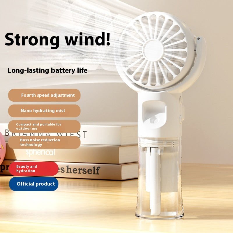 Usb Rechargeable Halter Portable F4 Handheld Spray Hydrating Fan - Arabixio store