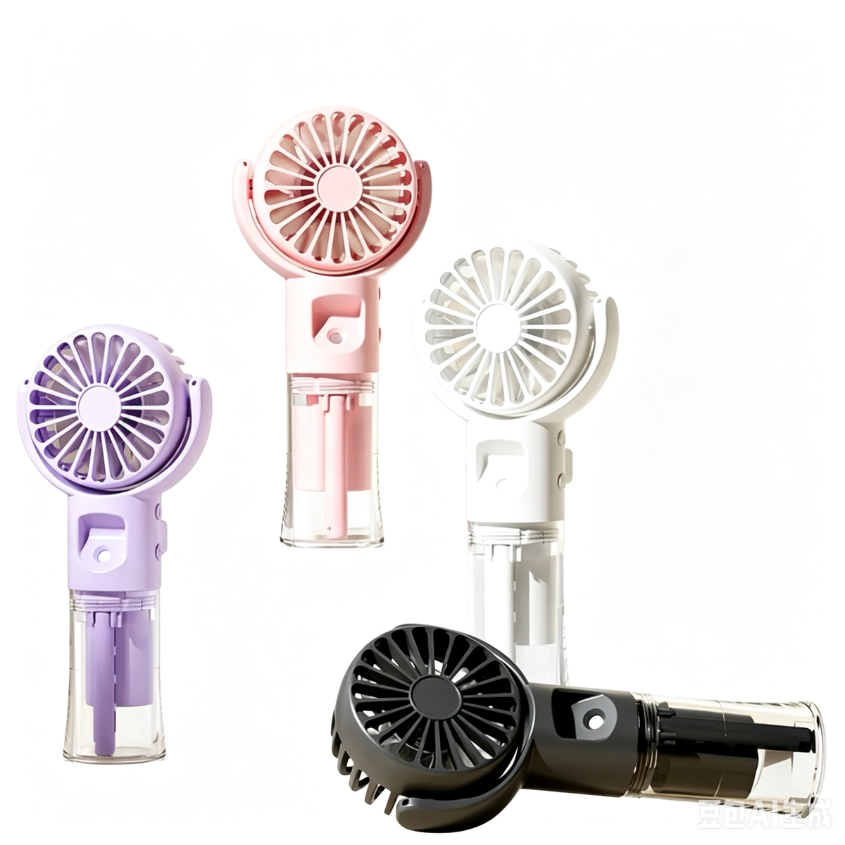USB rechargeable hydrating mist fan – portable handheld cooling fan for travel and outdoor use