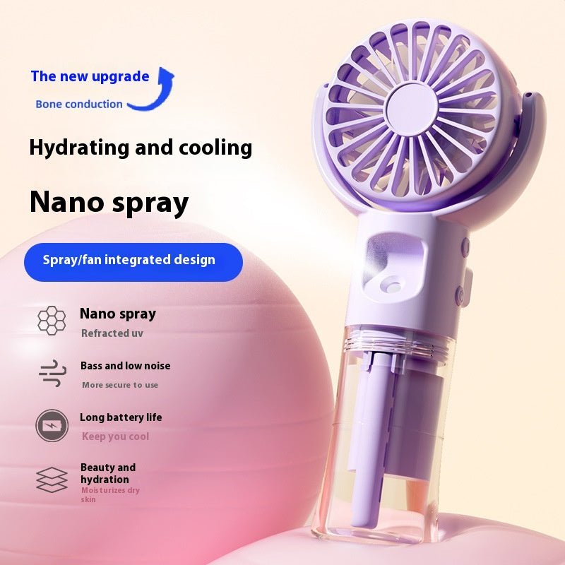Usb Rechargeable Halter Portable F4 Handheld Spray Hydrating Fan - Arabixio store