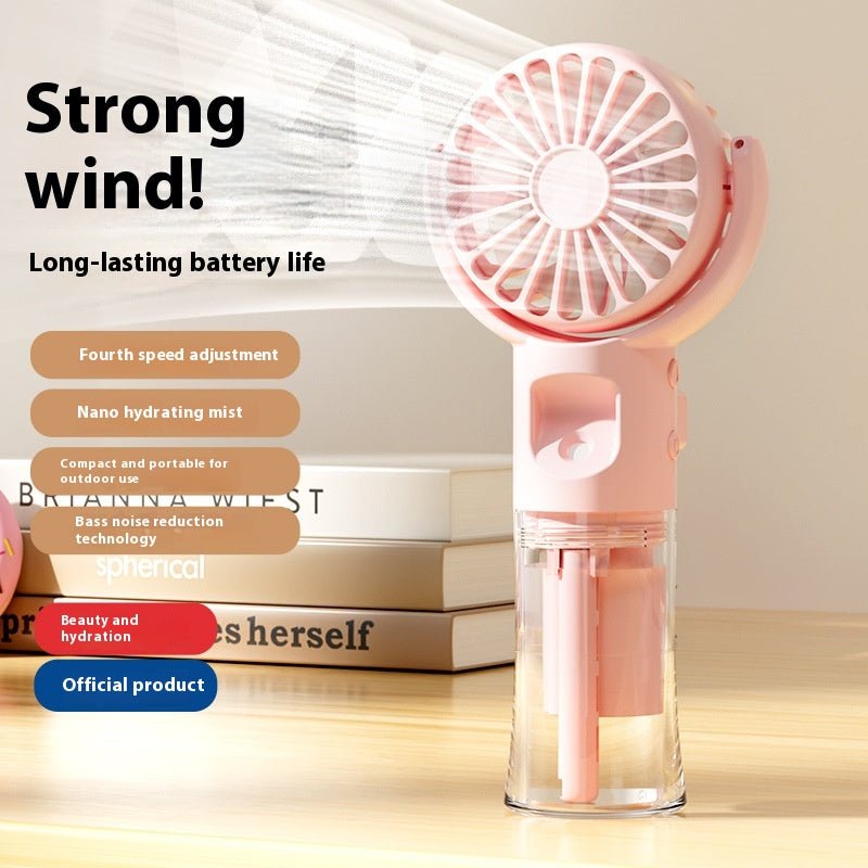 Usb Rechargeable Halter Portable F4 Handheld Spray Hydrating Fan - Arabixio store