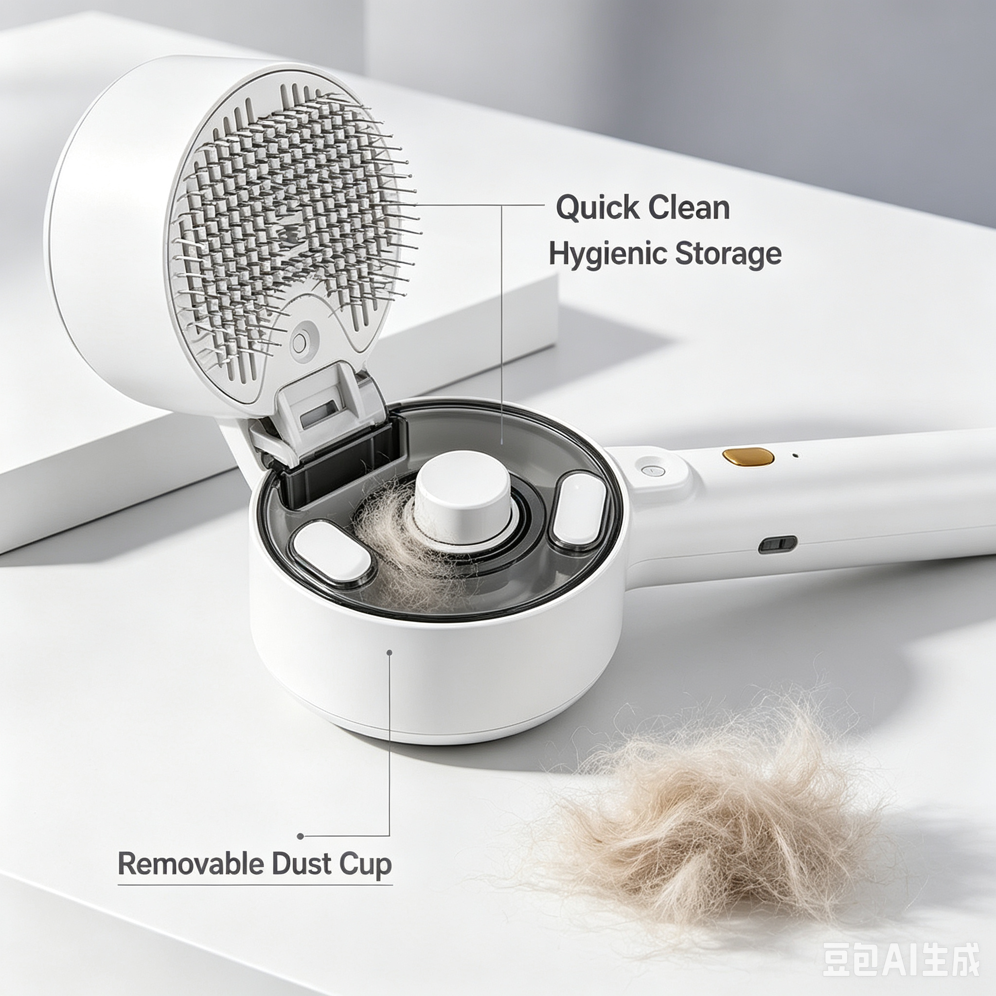 Pet hair brush for dogs and cats – suitable for all coat types
