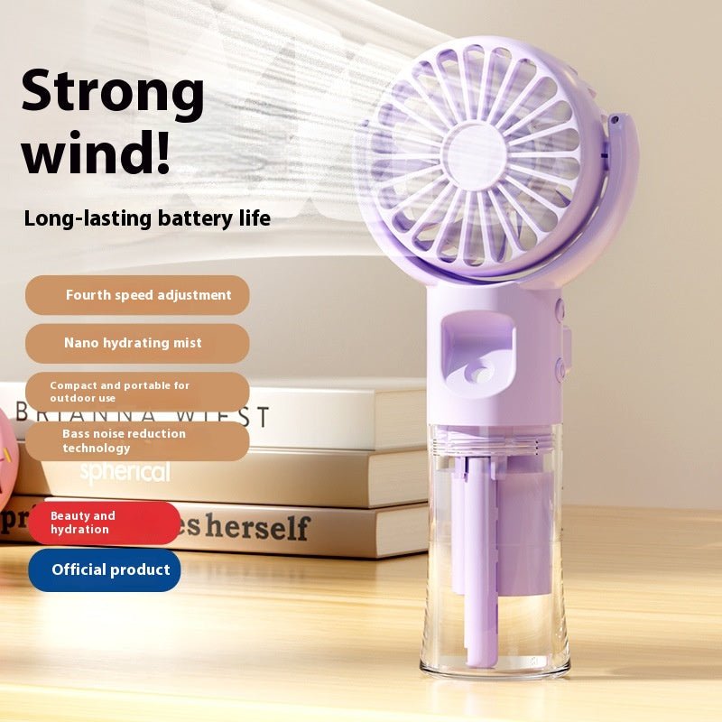Usb Rechargeable Halter Portable F4 Handheld Spray Hydrating Fan - Arabixio store