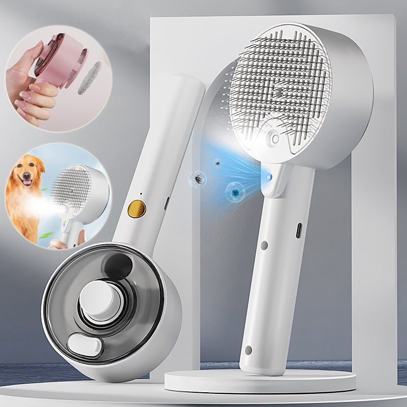Steam Self-Cleaning Pet Hair Brush For dogs & cats - Arabixio store