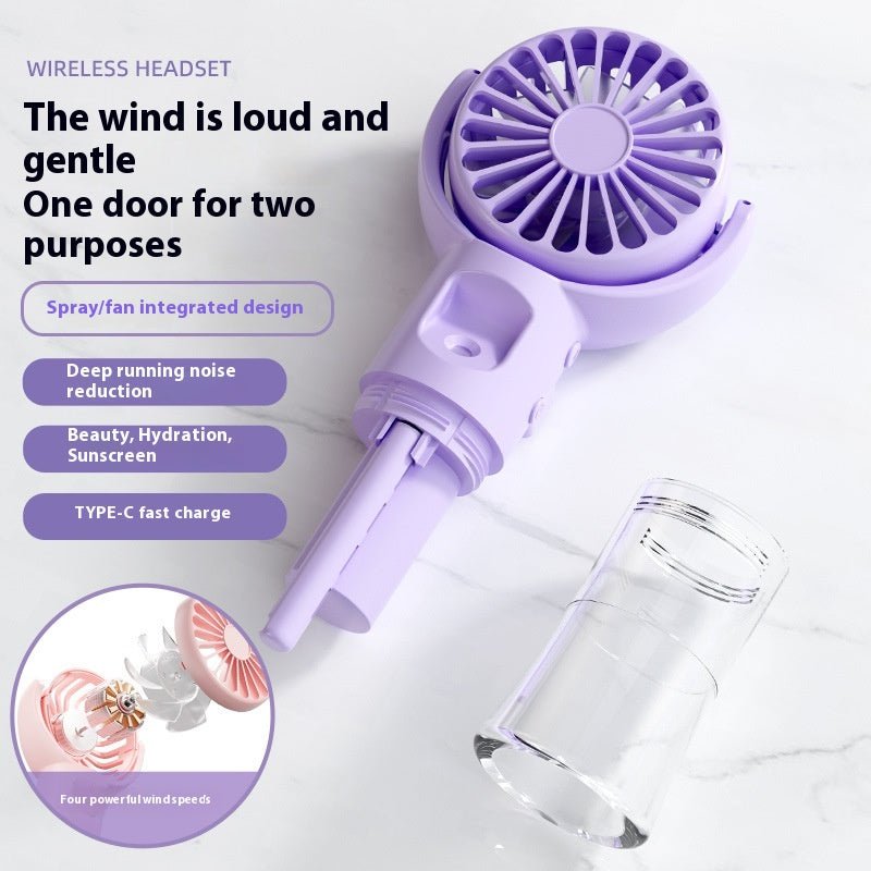 Usb Rechargeable Halter Portable F4 Handheld Spray Hydrating Fan - Arabixio store